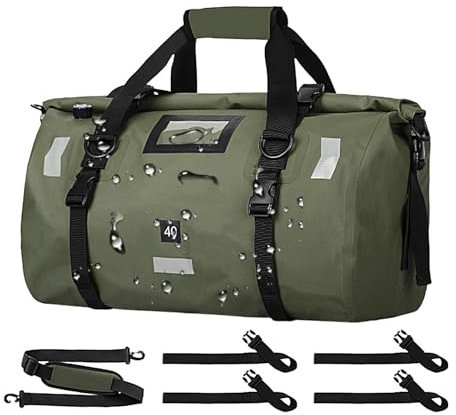 Motorrad-Trockentasche, wasserdichte Reisetasche - 40L Motorradheck-Trockentaschen | Satteltaschen, robuste, trockene Seesäcke, trockene Seesäcke zum Schwimmen, Camping, Reisen, Fitnessstudio