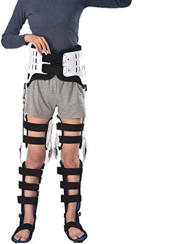 GNbow Ortesis para Rodilla, Férula Ortesis Rodilla con Estabilizador Pierna Completo, Ortesis de Rodilla Ajustable para Lesiones Deportivas, Estabilización de Pierna, Se Adapta a Ambas Piernas