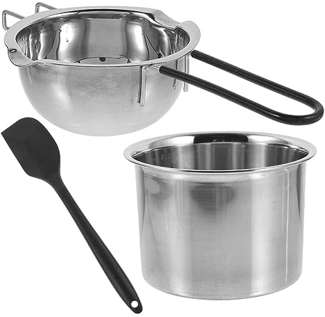LIFKOME Crisol De Culturas Para Baño María Crisol Para Queso y Mantequilla Para Cocina y Cenas Casa