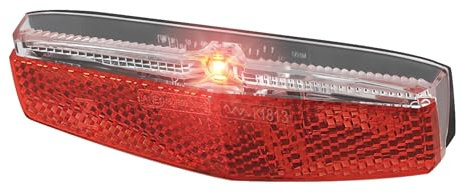 ADDVIEW Rücklicht E-Bike mit Bremslichtfunktion Wing E – 3 LED, 6–60V DC, StVZO & ECE zugelassen, Z-Reflektor, IP65 wasserdicht, Gepäckträgermontage 50mm/80mm, für Pedelec & E-Bike