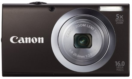 Canon PowerShot A2400 is 16.0 MP Digital Camera with 5X Optical Zoom 24mm Wide-Angle Lens with 720p Full HD Video Recording, and 3.2-Inch Touch Panel LCD Black (Renewed)
