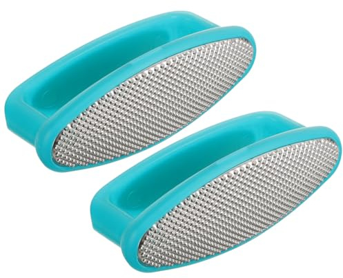 ELAYARD 2 Limas para Pies de Acero Inoxidable Fáciles de Limpiar y Seguras para Eliminar Callos y Tejido Muerto en Pedicura Profesional Color Aleatorio