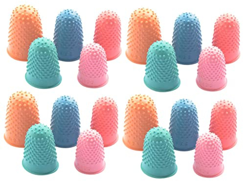 OATIPHO 20 Pcs Fundas de Dedos de Silicona Antiescaldaduras Reutilizables Antideslizantes para Manualidades y Trabajo Protección para Dedo para Uso Doméstico y Profesional