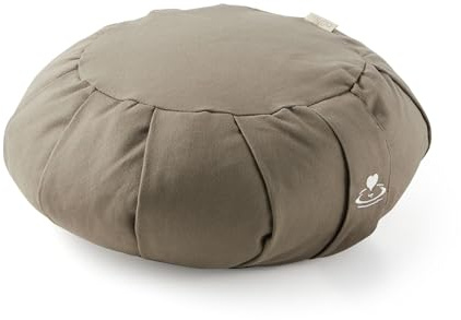 Myga Zafu Meditationskissen | Ergonomisches Sitzkissen mit Buchweizenfüllung | Abnehmbarer & Waschbarer Bezug | Natürliche Füllung | Ideal für Meditation, Yoga & Achtsamkeit | 34 cm x 12 cm