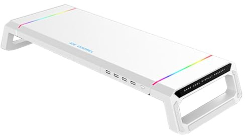 Generisk dator Monitor Elevator – skrivbordsarrangör, bas med Hub RGB 4