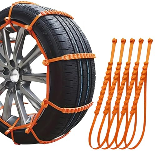 Chaine Neige, 5/10/20 pc Chaînes à Neige pour pneus de Voiture, Attaches Zippées Antidérapantes Pour Chaînes À Neige, Attaches Zippées Pour Neige (20)