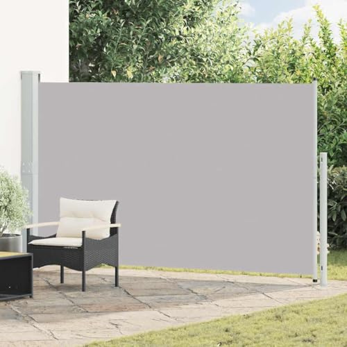 Genérico Toldo Lateral retráctil de jardín Gris 180x300 cm,Jardín,Artículos de Exterior,Sombrillas-313401