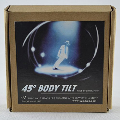 The Lean 1 Body Tilted 45 Degrees to Parallel Tumbler only Gimmick (Not include Shoes), Magic Tricks Stage Illusion Props Mentalism
