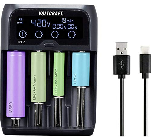 VOLTCRAFT IPC-2 Batteriladdare NiMH, NiCd, LiIon, LiFePO AAAA (Mini), AAA (R03), AA (R6), C (R14), Sub-C, A, 10440, 145
