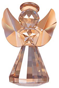 Longwin Figurine d'ange en cristal décorative - Cadeau de Noël pour femme