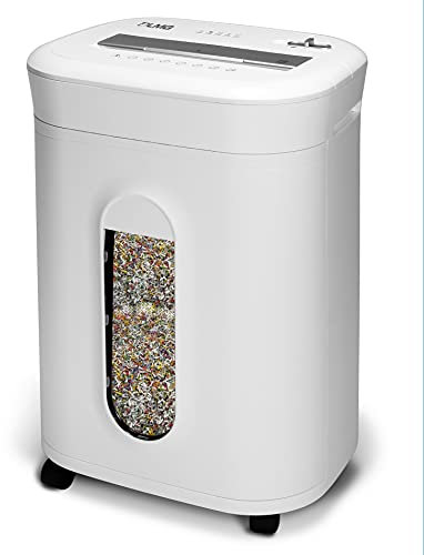 Professioneller Aktenvernichter- Brandneu! Sicherheitsstufe P5, Für Sensible Dokumente, 60 Min Dauerbetrieb, Heftklammern, Büroklammern, Kreuzschnitt, Partikelschnitt, Leise, 2x12 mm Schnipsel, DSGVO