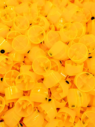 Spray Paint Caps Yellow Universal Banana for Female Cans, 0.7 Thin Clean Lines - Fits MTN, Ironlak, Belton, Montana, Flame and more! (20)