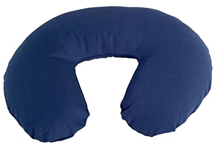 Speltex Kissenbezug für Nackenhörnchen aus Bio Baumwolle, Halbpanama-Gewebe (Marine)