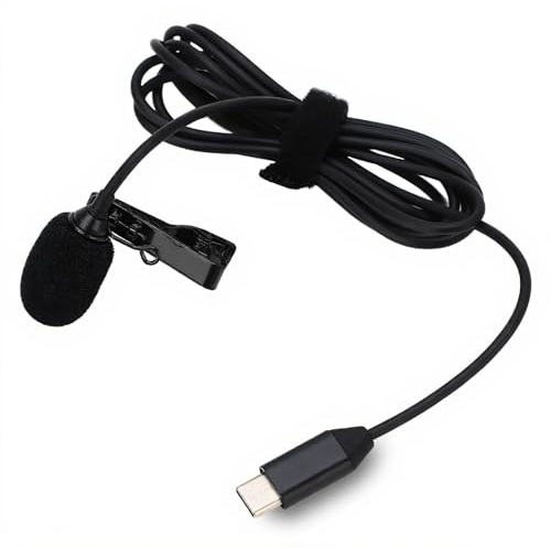 Micrófono de Solapa para, Micrófono Lavalier Actualizado para One X2 X3, Micrófono Omnidireccional con Esponja a Prueba de Viento para Entrevistas en Video Vlog,