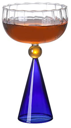 HIUHIU Verres À Vin Créatifs À Rayures Verticales Gobelets À Champagne