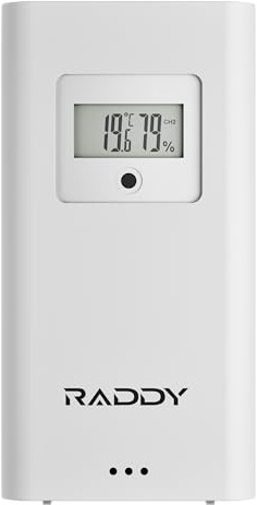 Raddy R4 - Sensore radio per interni ed esterni, per stazione meteo a casa WF-80C