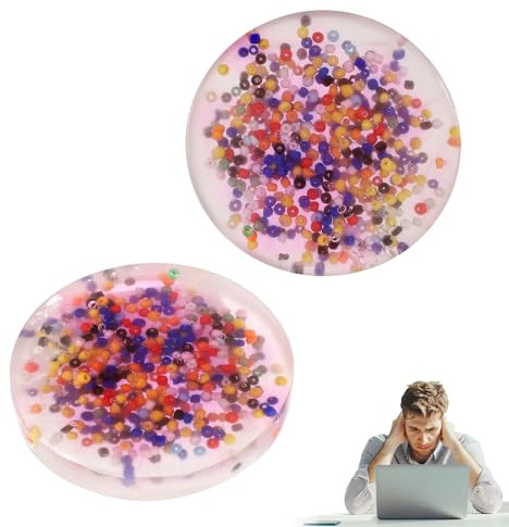 2stk Spielzeug Fidget Toys, 6x6cm Pick Pad Fidget Gummi Dekompressionsspielzeug Skin Picking Fidget Toys Skin Picking Prevention Fidget Toy für Kinder und Erwachsene