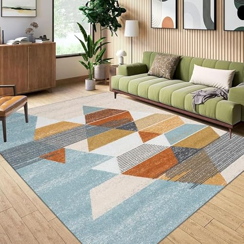 Cozy Haven Harmonious Collection Rug – Large Washable Non-Slip Carpet for Living Room, Bedroom, Lounge, Dining, Kitchen Fluffy Thick Soft Modern Indoor Floor Rugs (Mosaic Mirage, 160x230 cm)