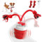 FLERDMAU Interactive Dog Toys – Dog Balls for Small Dogs, dog toy for boredom, Active Rolling Ball with Tail for Dogs, Rechargeable moving dog ball for Puppies and Pet (red)