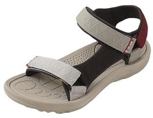 R-ISLAND Sportsandaler för män, vuxna, vattentäta, öppna tå sandaler, sommarsandaler, sport, vandring., khaki, 43 EU
