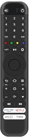 VINABTY Nouveau RC833 CUB2 IR Télécommande de Remplacement pour TCL TV RC833 CUB2 Remote Controller