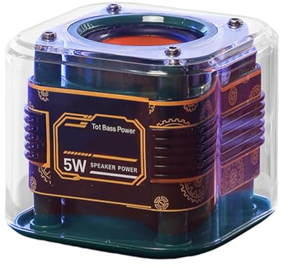 Générique Enceinte Transparente - Haut-Parleur Portable Compact avec Subwoofer | Lecteurs Intelligents pour Chambre, Randonnée, Vélo, Douche, Plage, Bureaux, Voiture, Soirées Feu De Camp, Fêtes,