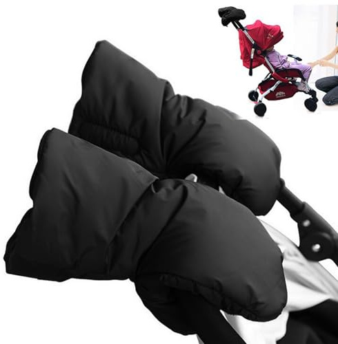 Barnvagnshandskar, tjock varm handmuff, vattentäta vindtäta vantar, universella vantar för styren barnvagn