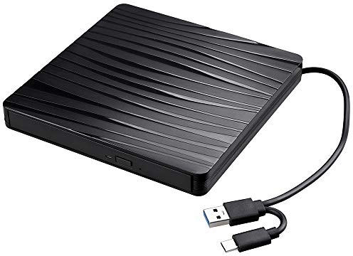 USB3 0 Type-C Dual-port Portable External Optical Drive Lettore CD DVD DVD-ROM ultrasottile per Windows Mac OS