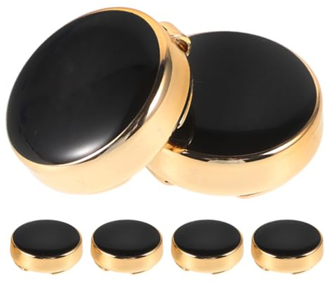 Healeved 3 Pares de Gemelos Fácil Aplicación en Aleación de Zinc Negro y Resistencia al Desgaste de Traje Formal para Bodas y Eventos Formales