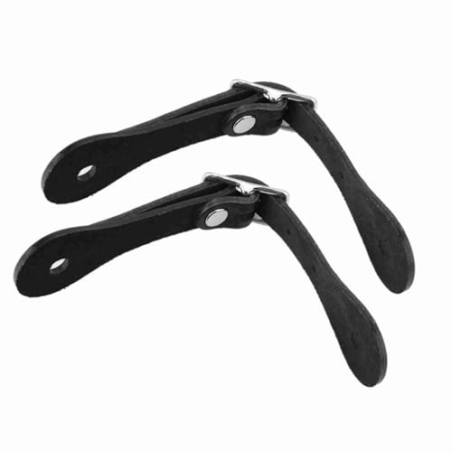 Dioche Correas de Espuela Vaquero Accesorios para Montar a Caballo Correa de Espuela Ecuestre de Cuero Genuino Hecha a Mano | Hebilla Metálica Ajustable | Diseño Duradero y Elegante
