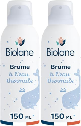 BIOLANE - Nebbia con acqua termale - Lenisce, rinfresca, idrata - Viso e Corpo - Formula 100% di origine naturale - Fin dalla nascita - Dermatologicamente testata - 150ml - Made in France