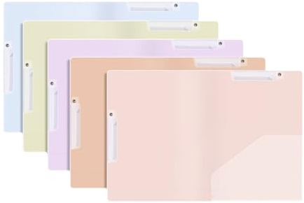 Plastmappar, Plastmapp dubbelhäftande genomskinlig insatspärmsats, 5 eller 10 st(5 pcs)