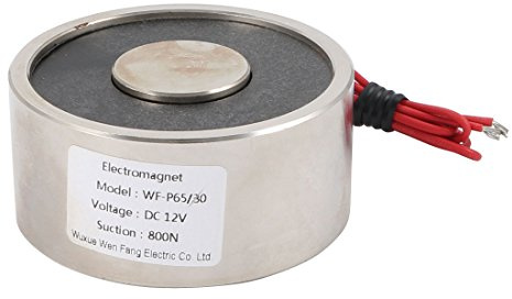 sourcing map Elektrischer Hebemagnet Elektromagnet Solenoid Halten 12V DC | 800N, 1,15LB/523g