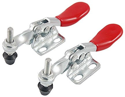 Saim Toggle Clamp Holding Capacity Vertical Quick Release Hand Tool Hold-Down Clamp (2 Pcs, 201A 27Kg 60 lbs)