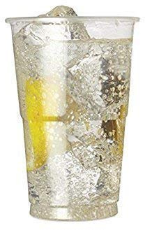 We Can Source It Ltd - Disposable Polypropylene Beer Glasses Tumblers - 100 x 10oz Half Print to Brim Flexible Crystal Clear Plastic Cups with CE Markings - Ideal for Parties and Outdoor Events