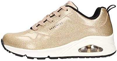 Skechers Street Women's Uno-Diamond Shatter, Women's Trainers, 37 EU, Gold, 6 UK
