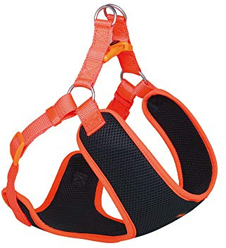 Nobby Geschirr Black Mesh Reflect, orange L: 41-46 cm + 42 cm, B: 10 mm, 1 Stück