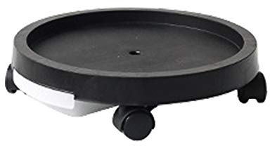 æ— 40,6 cm großer Pflanzenwagen, runder Pflanzenbehälter mit Wasserbehälter und feststellbarem Rad, robuster rollender Pflanzenständer, Topfuntersetzer für den Innen- und Außenbereich,