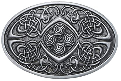 VGOL Boucle de Ceinture Vintage Homme en Métal Ovale Fermoir de Ceinture Attache de Ceinture Remplacement pour Ceinture Hommes, 3.8cm à 4cm Largeur