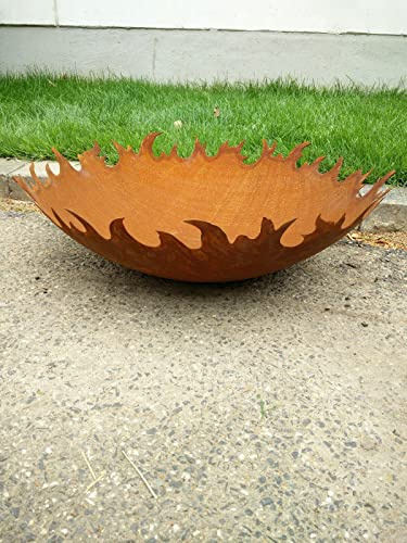 Garten Rost Feuerschale Rost Pflanzschale 78cm1.8mm 22cm Gartendeko,Metall 029742-8