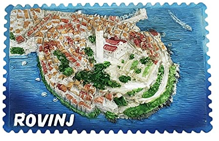 3D Rovinj Kühlschrankmagnet Kroatien Souvenir Geschenk, Kunstharz, handgefertigt, Rovinj Kühlschrankmagnet, Heim & Küche Dekoration Kollektion