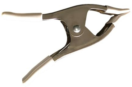 Lambo Pinzas de resorte resistentes herramienta de sujeción de resorte | Pinzas de apertura de mandíbula en forma de A | Pinzas de resorte de metal, resorte resistente, pinzas de apertura de mandíbula