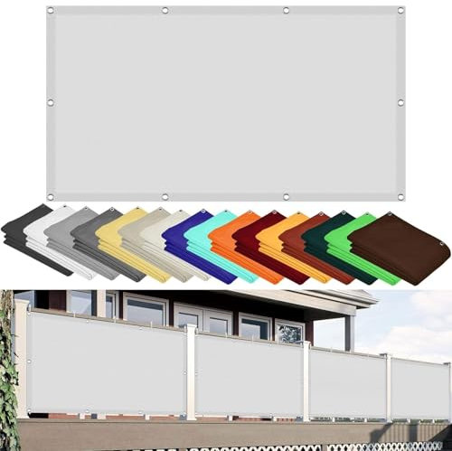 Voile D’Ombrage Rectangulaire 160 x 460 cm Rectangulaire Voile Ombrage Bâche Dombrages Jardin, Pelouse, Patio, Piscine UV Protection 98% Résistant Aux Déchirures, Blanc