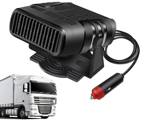 Jiimhte Chauffe-Voiture portatif - Ventilateur de dégivrage et de désembuage de Voiture Portable,Ventilateur de Chauffage portatif désembueur de Pare-Brise et Ventilateur de dégivreur avec radiateur