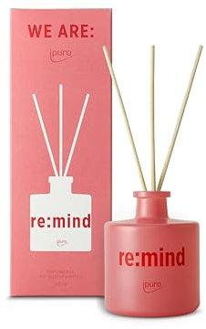 ipuro re:mind profumo per ambienti – 100 ml deodorante per ambienti con albicocca, neroli e cocco – da pompelmo sostenibile – Diffusore con bastoncini – Deodorante per ambienti per la casa e la camera