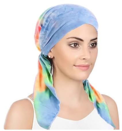 Pre Tied Headwrap Headscarf Chemo Headwear Beanie Head Cover Scarf Turban Cap Cotton Alopecia Bandana