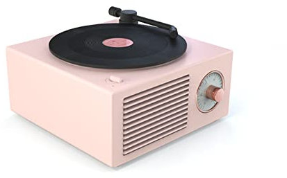 Grammofon Vintage Vinyl Skivspelare Trådlös Bluetooth Liten Stereo Hemma Antik Atomic Skivspelare Gåva Antik Mini Bärbar Högtalare Högtalare Gramofon MERYSELECT