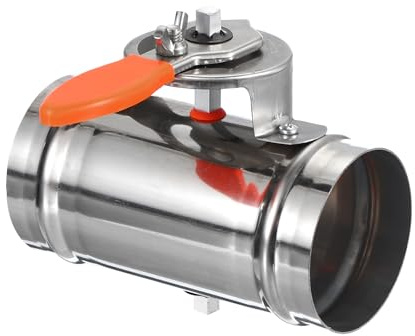 PATIKIL 3 HVAC Duct Manual Volume Damper, Stainless Steel Adjustment Flame Retardant Airflow Backdraft Damper Control for HVAC Air Balancing System,