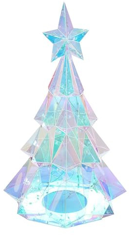 Xmas Tree Starlightz Lamp M for Christmas Decor | Medium Light-Up Tree with LED Starlight Effect | Magical Holiday Lamp for Mantels, Tables & Windowsills | Perfect Christmas Gift for Festive Cheer
