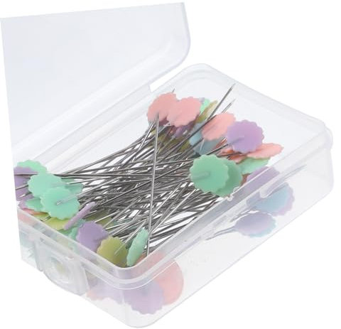 TEHAUX 100 Stück Nadeln zum Nähen hochzeitsdeko hochzeitsdeco blumengesteck Handarbeitszubehör steckblumen einzigartige Nähnadel Quilten Herstellung Stich gerader Stift Nähnadeln Plastik